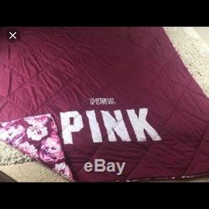 Pink Victoria secret reversible comforter